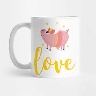 Cute Pig Love Mug